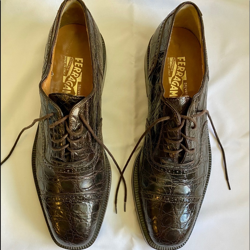 Salvatore Ferragamo Brown Crocodile leather Shoes